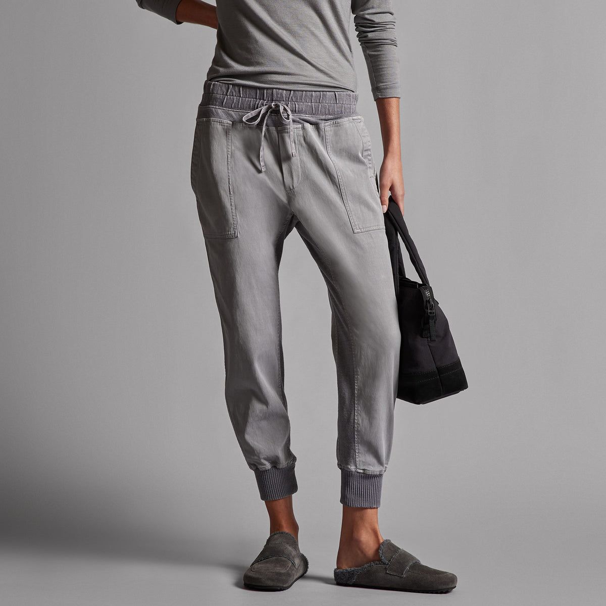 Mixed Media Pant in Breeze Pigment | James Perse Los Angeles