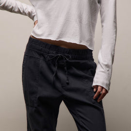 Mixed Media Pant in French Navy | James Perse Los Angeles