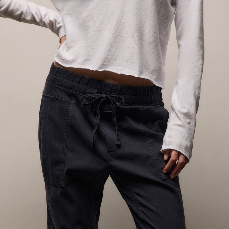 Mixed Media Pant in French Navy | James Perse Los Angeles