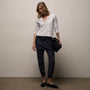 Mixed Media Pant in French Navy | James Perse Los Angeles