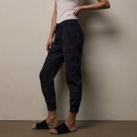 Mixed Media Pant in French Navy | James Perse Los Angeles