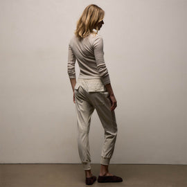 Mixed Media Pant in Talc | James Perse Los Angeles