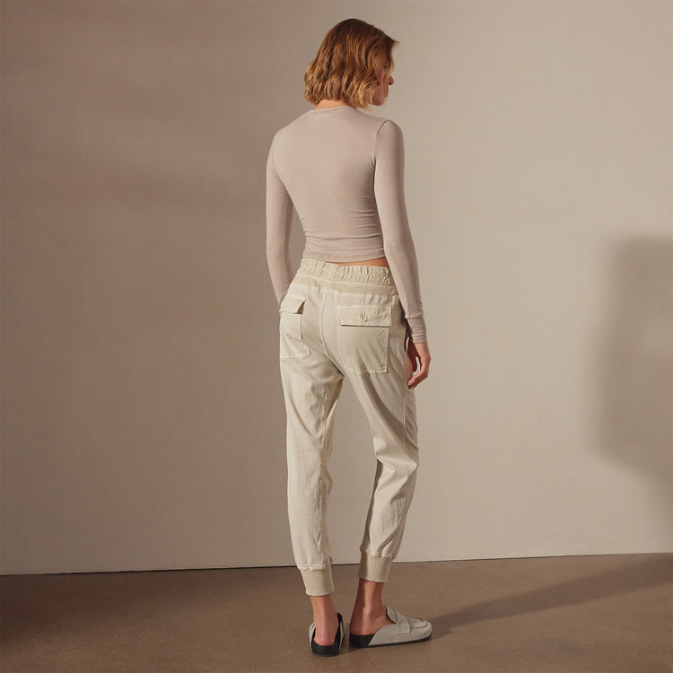 James Perse Mixed Media Pant - Cotton Elastic Waist