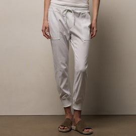 Mixed Media Pant in White | James Perse Los Angeles