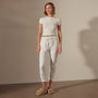 Mixed Media Pant in White | James Perse Los Angeles