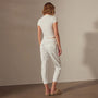 Mixed Media Pant in White | James Perse Los Angeles
