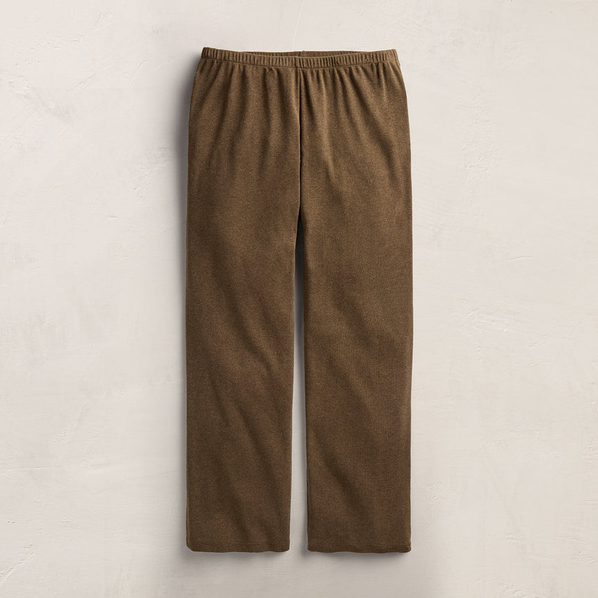 Compact Cotton Lounge Pant - Brown Melange