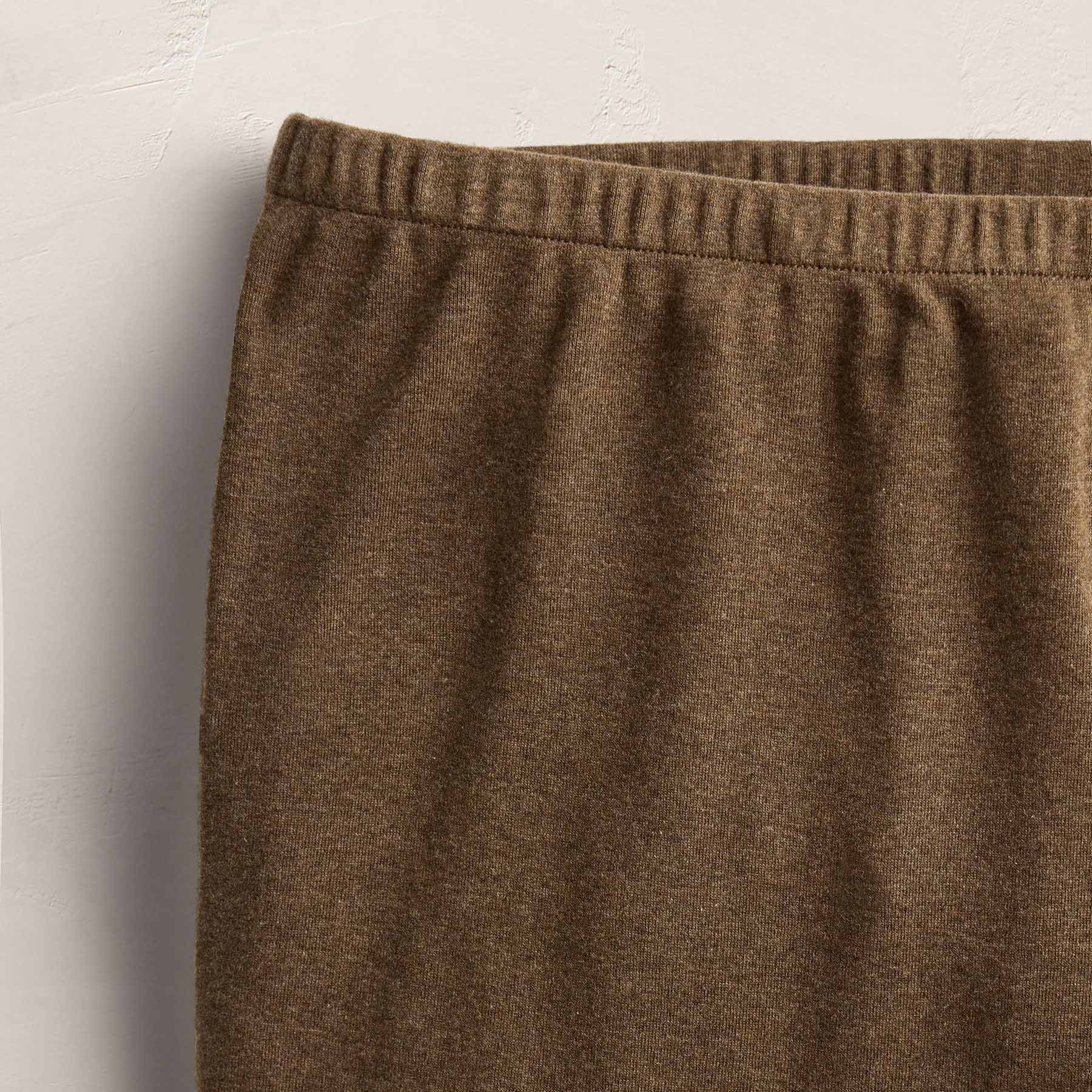 Compact Cotton Lounge Pant - Brown Melange