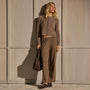 Lounge Pull On Pants - Brown Melange | James Perse Los Angeles