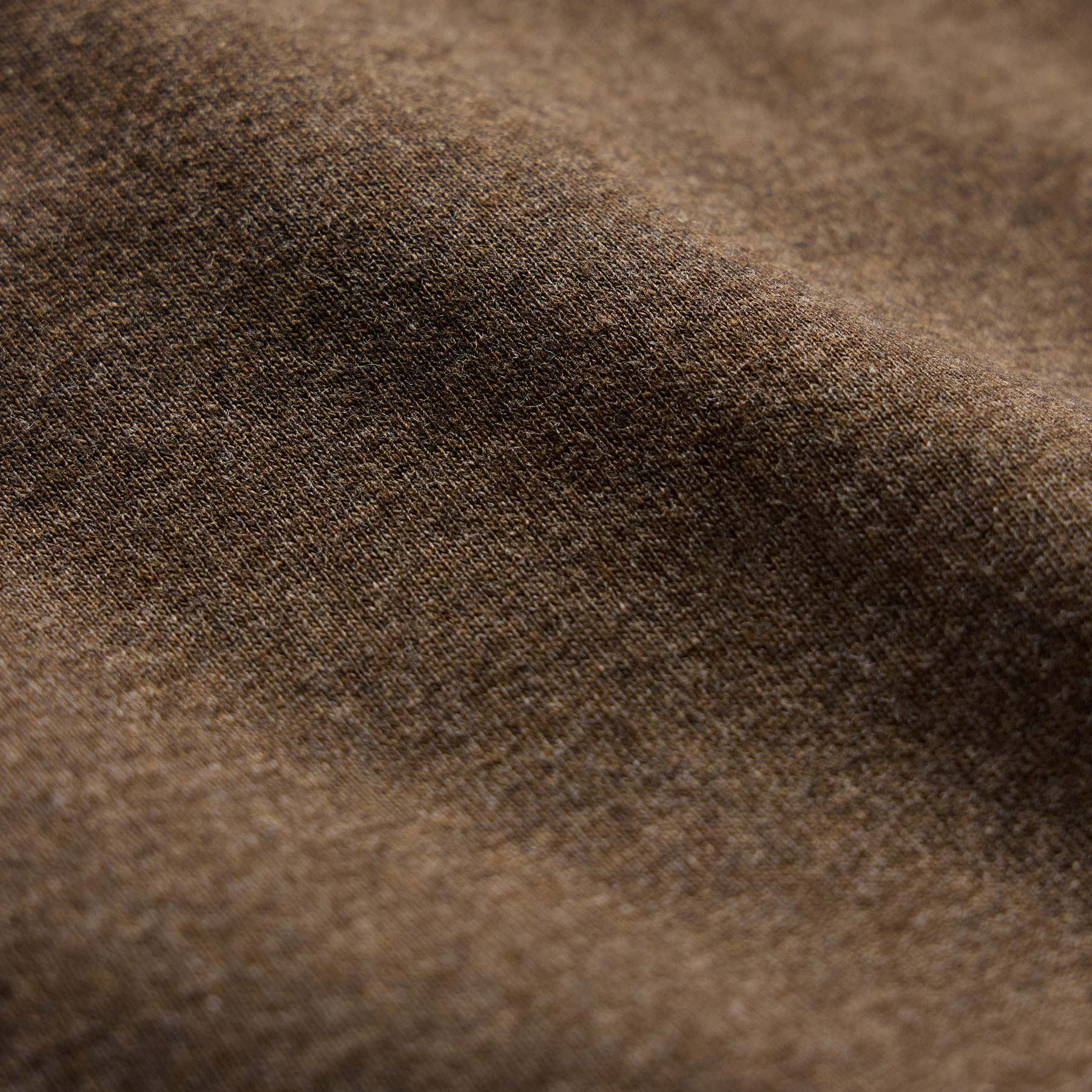 Compact Cotton Baby V Tee in Brown Melange | James Perse Los Angeles
