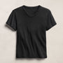 Compact Cotton Baby V Tee in Washed Black | James Perse Los Angeles
