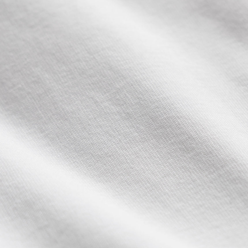 Compact Cotton Baby V Tee in White | James Perse Los Angeles