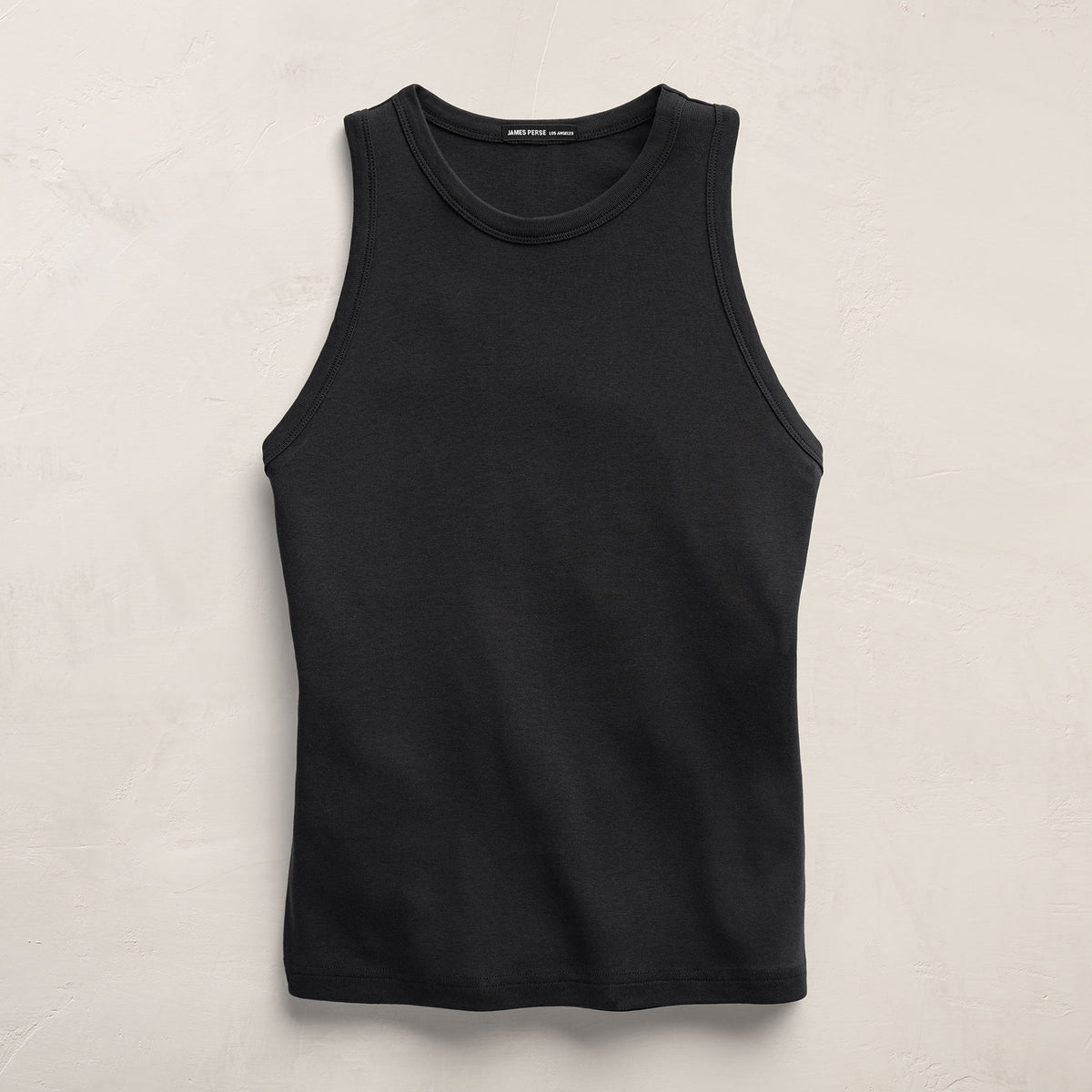 High Crew Tank Top In Washed Black | James Perse Los Angeles