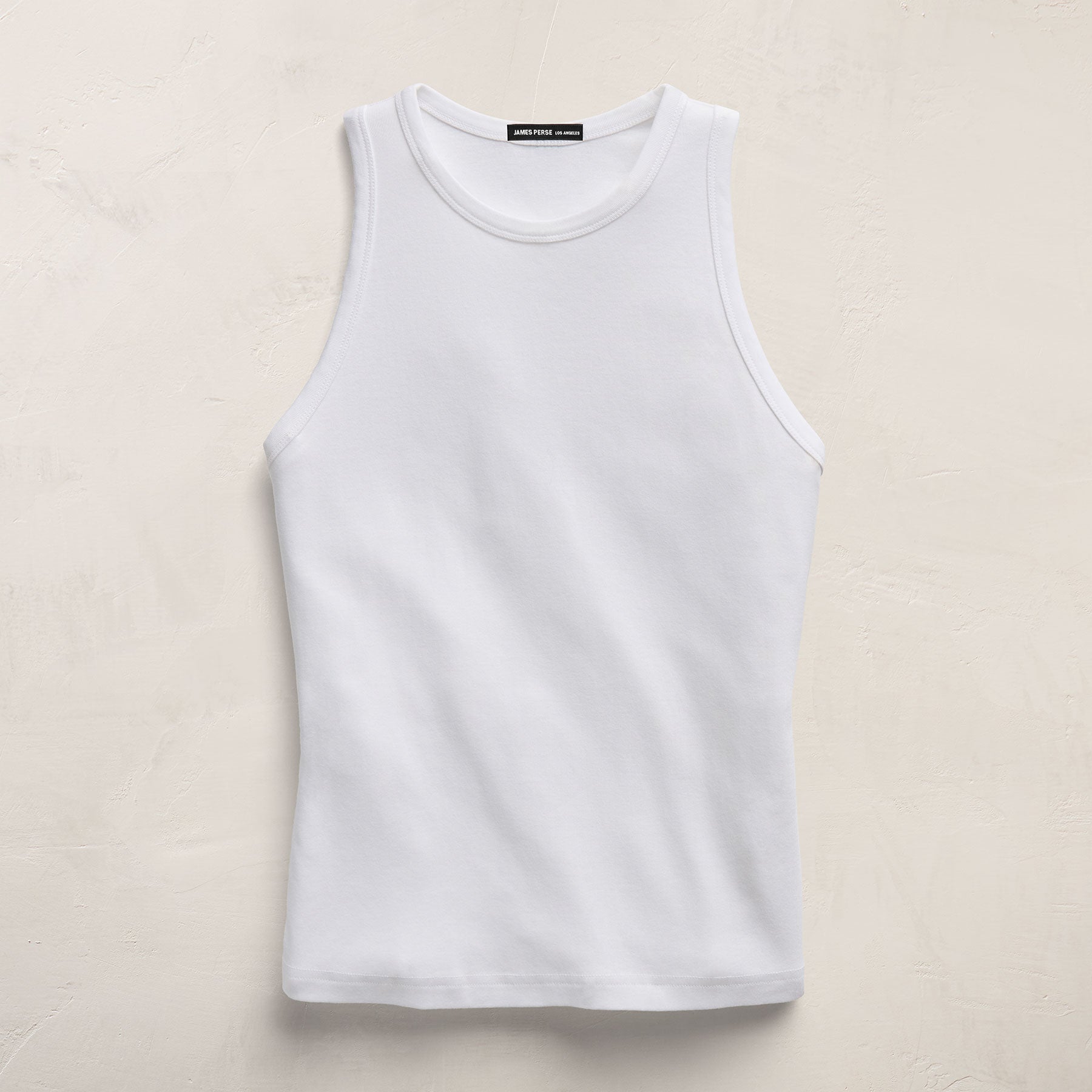 High Crew Tank Top in White | James Perse Los Angeles