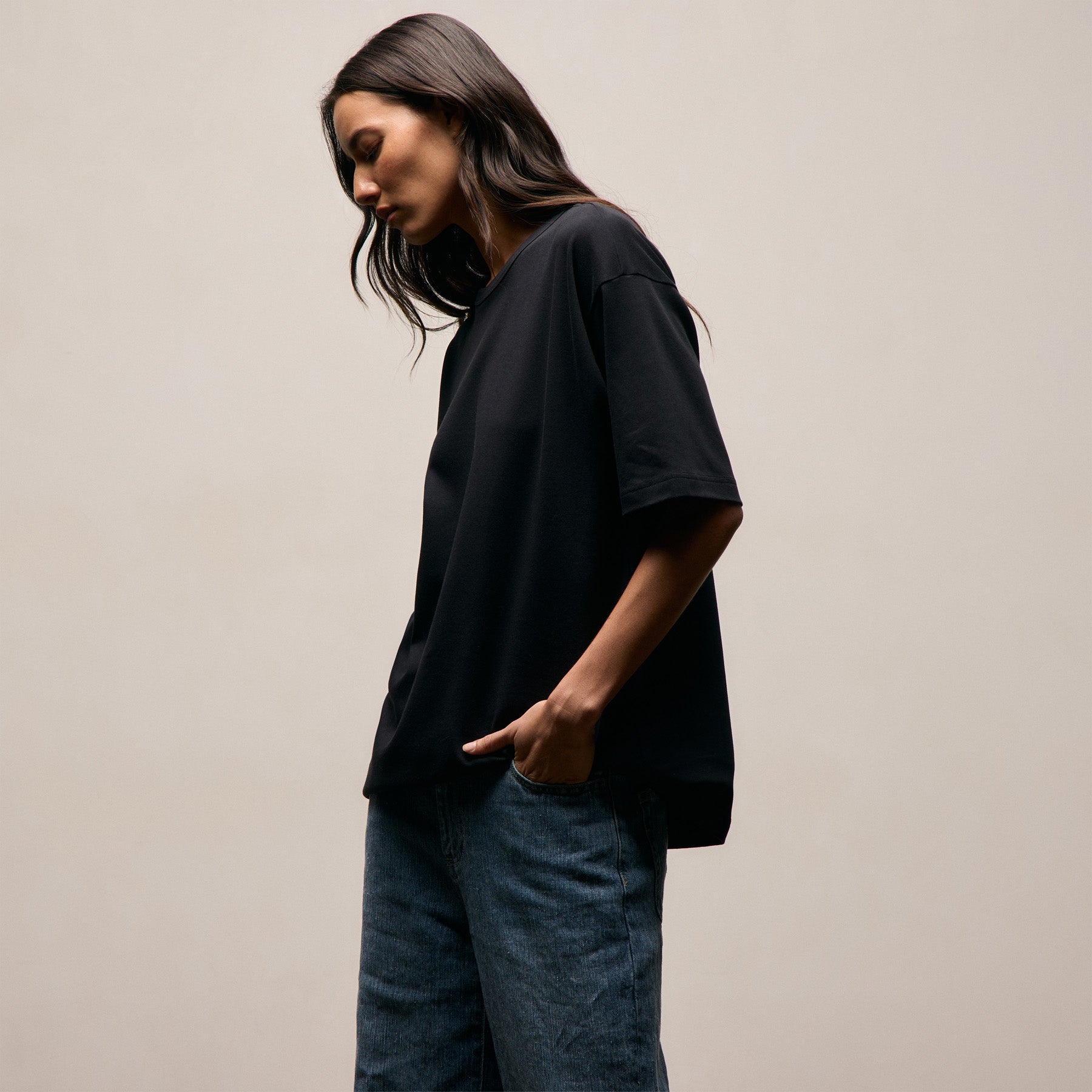 Cotton Jersey Oversized Tee from James Perse - $175