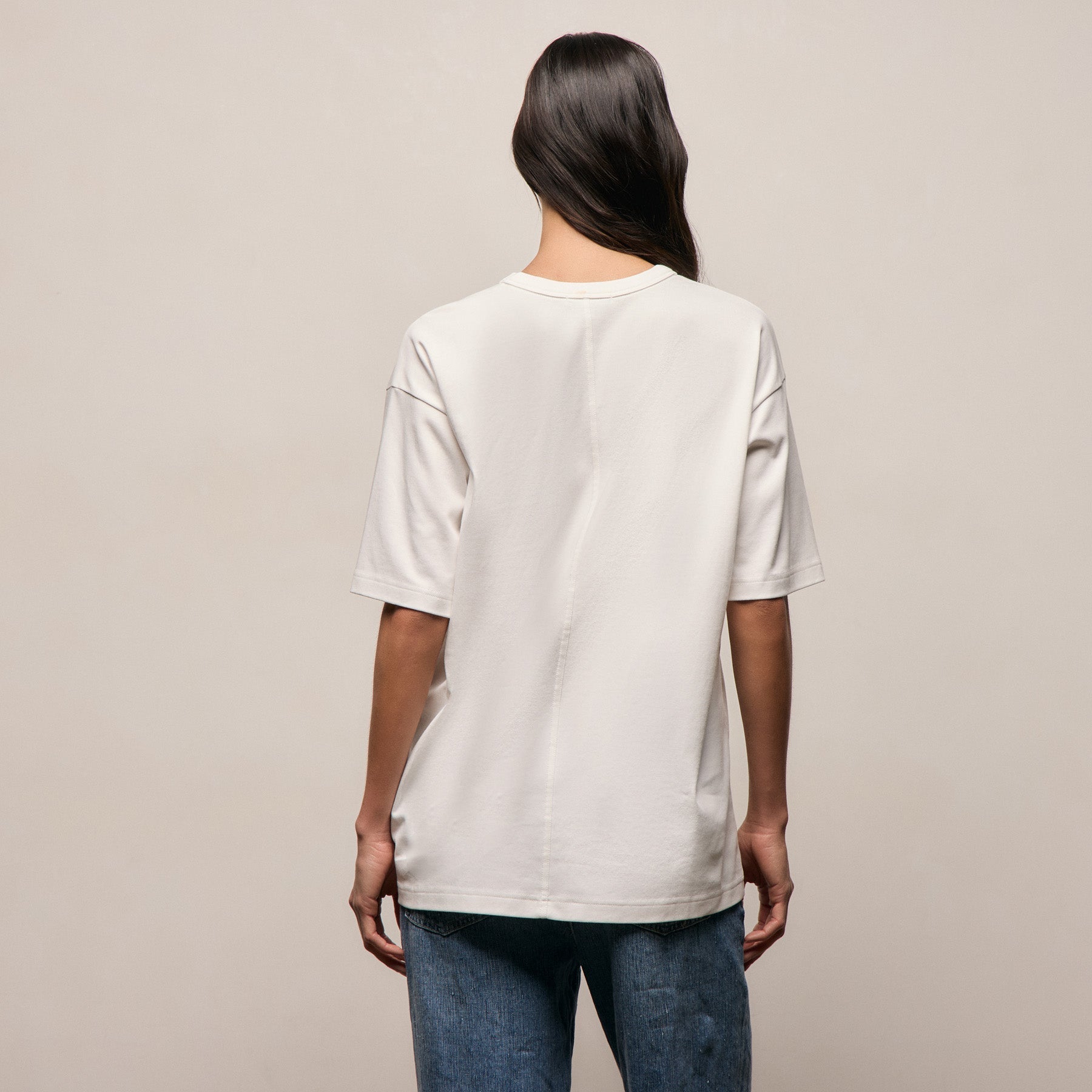 Relaxed Fit Tee in Off White | James Perse Los Angeles