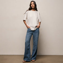 Relaxed Fit Tee in Off White | James Perse Los Angeles