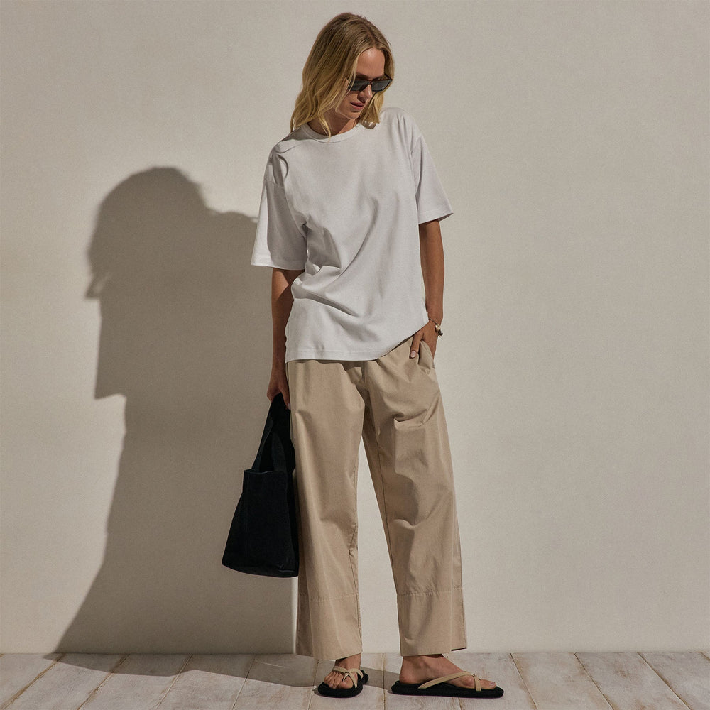 Cotton Jersey Oversized Tee in White | James Perse Los Angeles