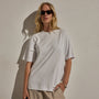 Cotton Jersey Oversized Tee in White | James Perse Los Angeles