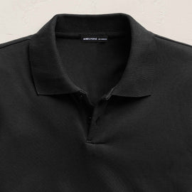 Fitted Polo in Black | James Perse Los Angeles