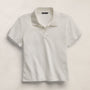 Fitted Polo in Off White | James Perse Los Angeles