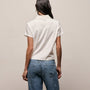 Fitted Polo in Off White | James Perse Los Angeles