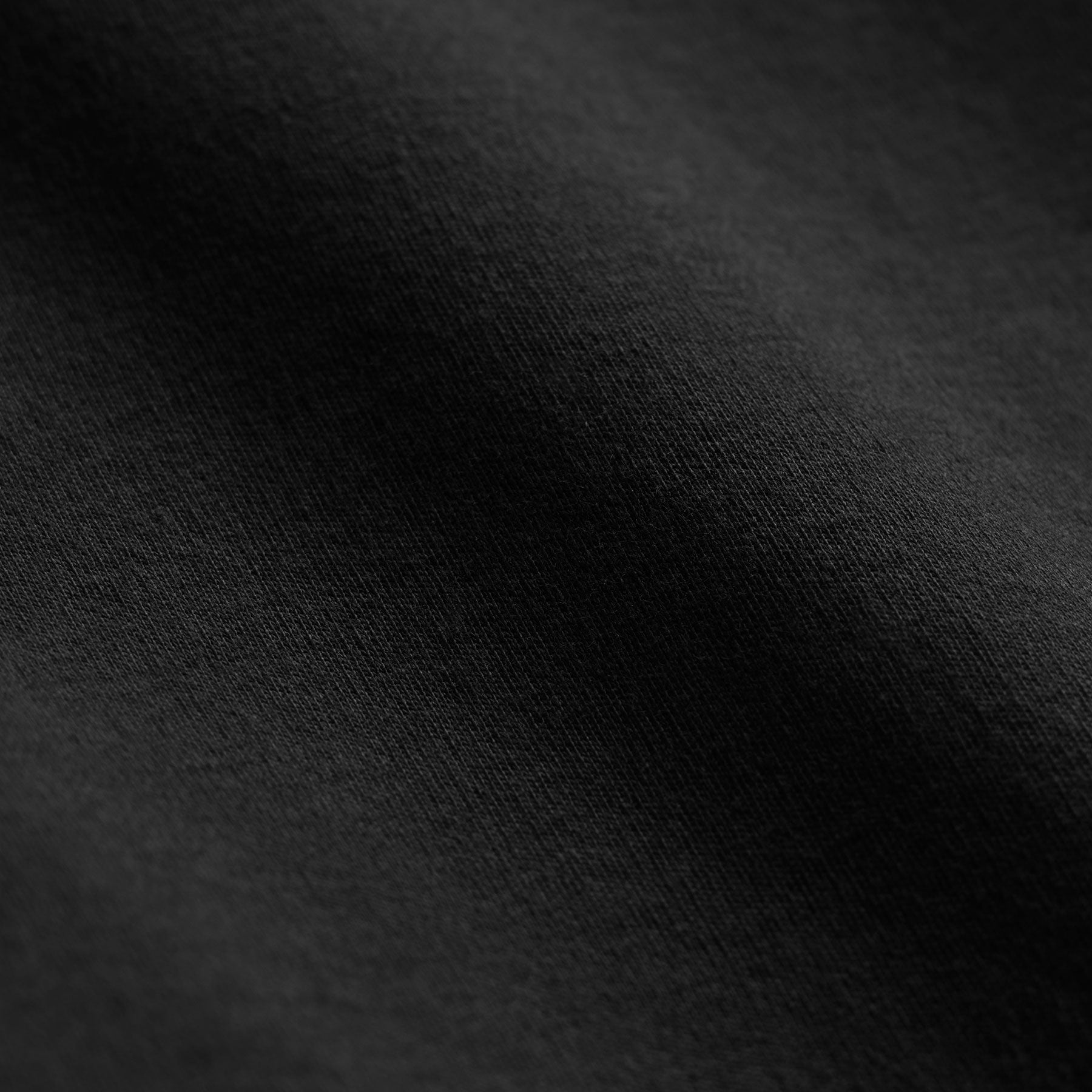Cotton Jersey Long Sleeve Crew - Black