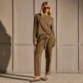 Long Sleeve Tee - Earth | James Perse Los Angeles