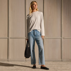 Long Sleeve Tee - White | James Perse Los Angeles
