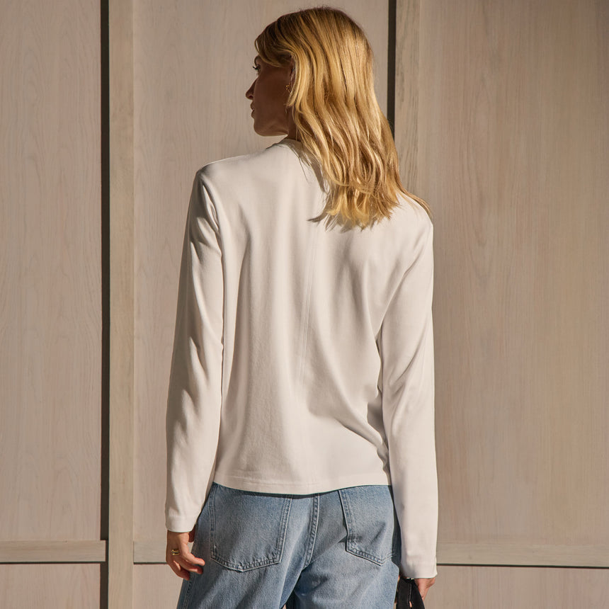 Long Sleeve Tee - White | James Perse Los Angeles