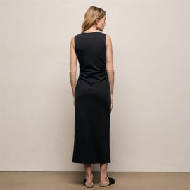 Cotton Jersey Tank Dress in Black | James Perse Los Angeles