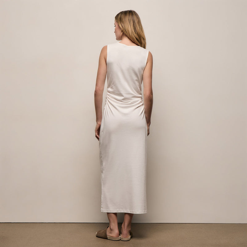 James Perse Cotton Jersey Tank Dress - Off White
