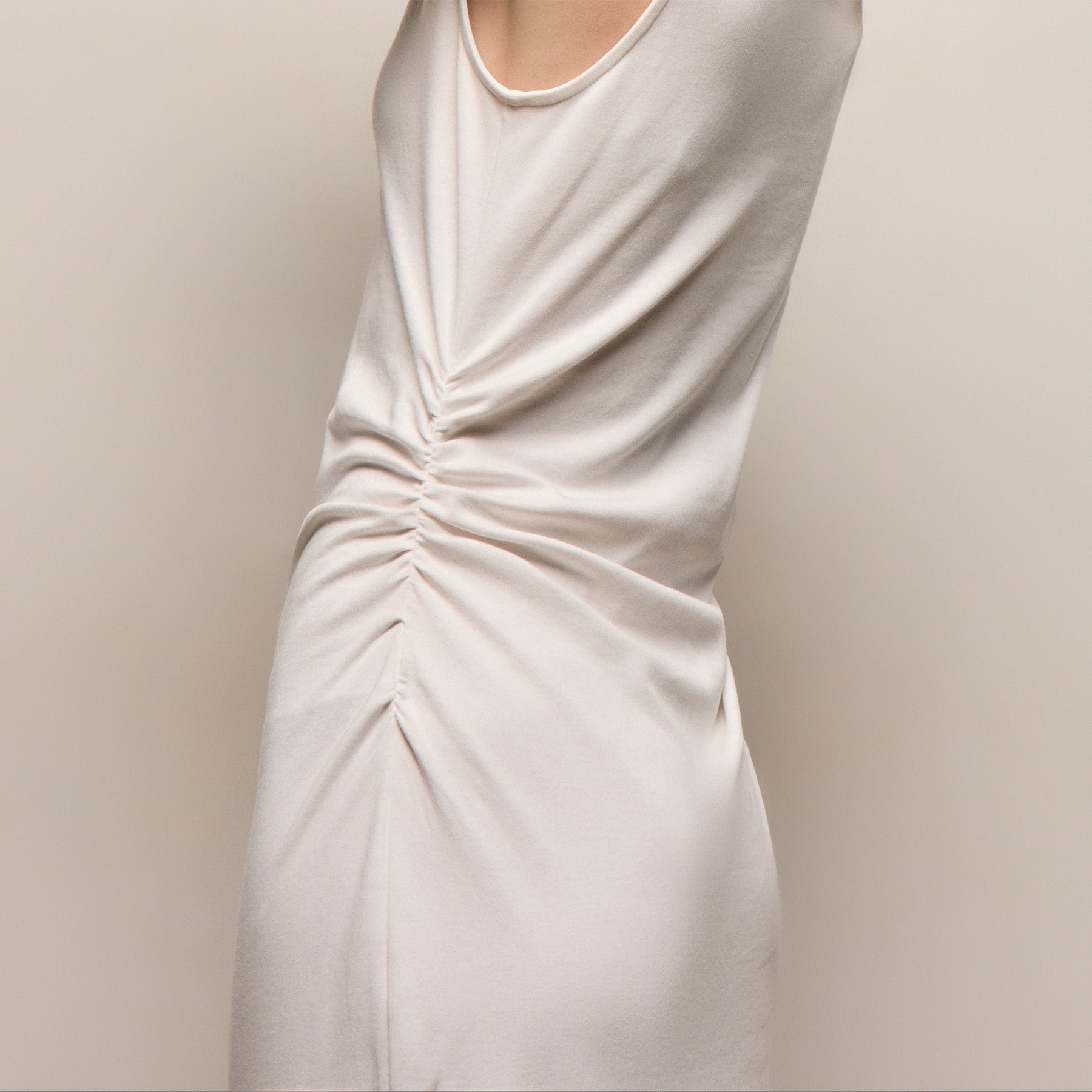 Cotton Jersey Tank Dress in Off White | James Perse Los Angeles