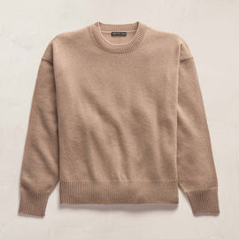 Spun Cashmere Crew Neck in Coffee | James Perse Los Angeles FLAT