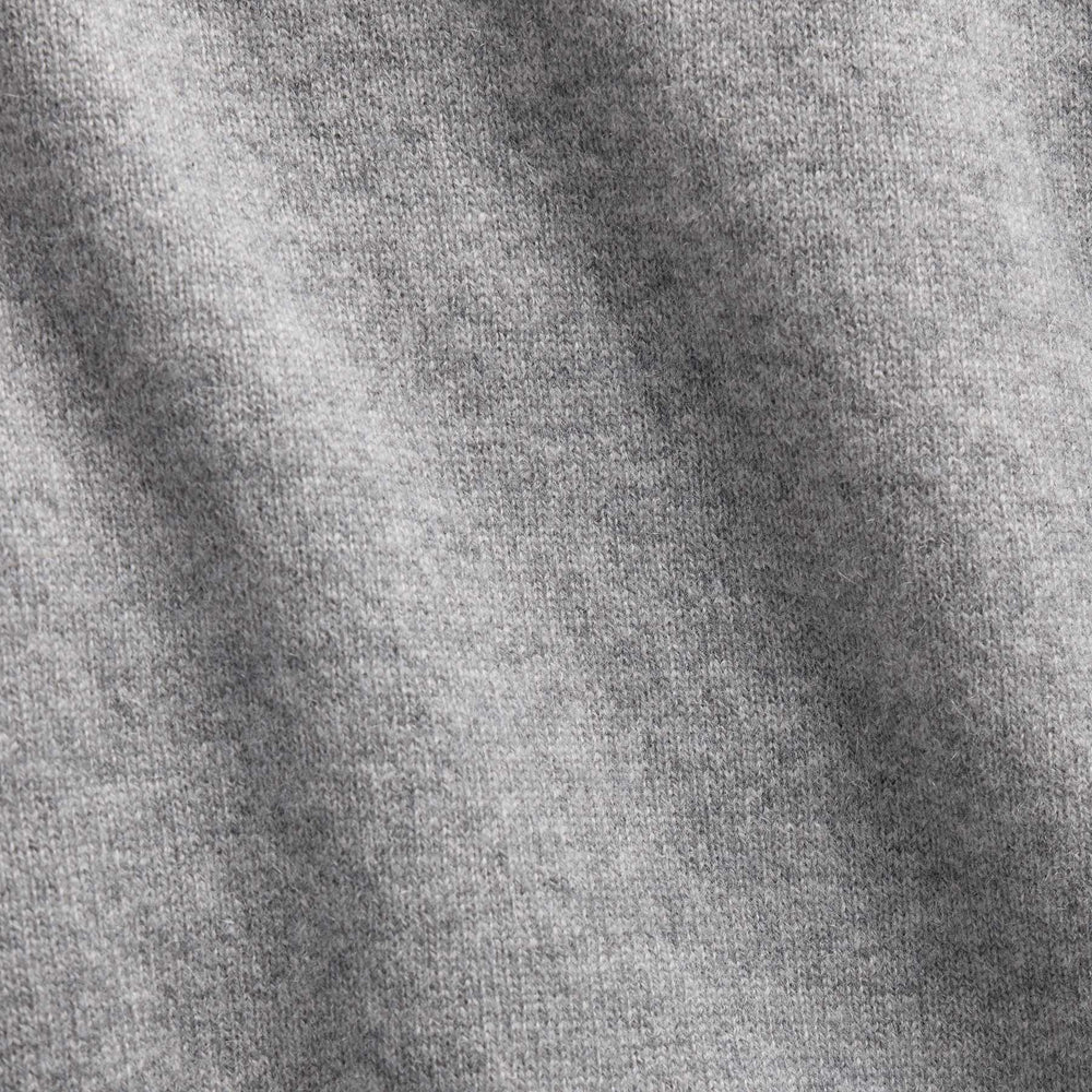 Spun Cashmere Crew Neck in Heather Grey | James Perse Los Angeles FLAT