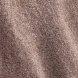 Spun Cashmere Crew Neck in Warm Brown | James Perse Los Angeles FLAT