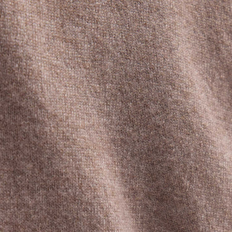 Spun Cashmere Crew Neck in Warm Brown | James Perse Los Angeles