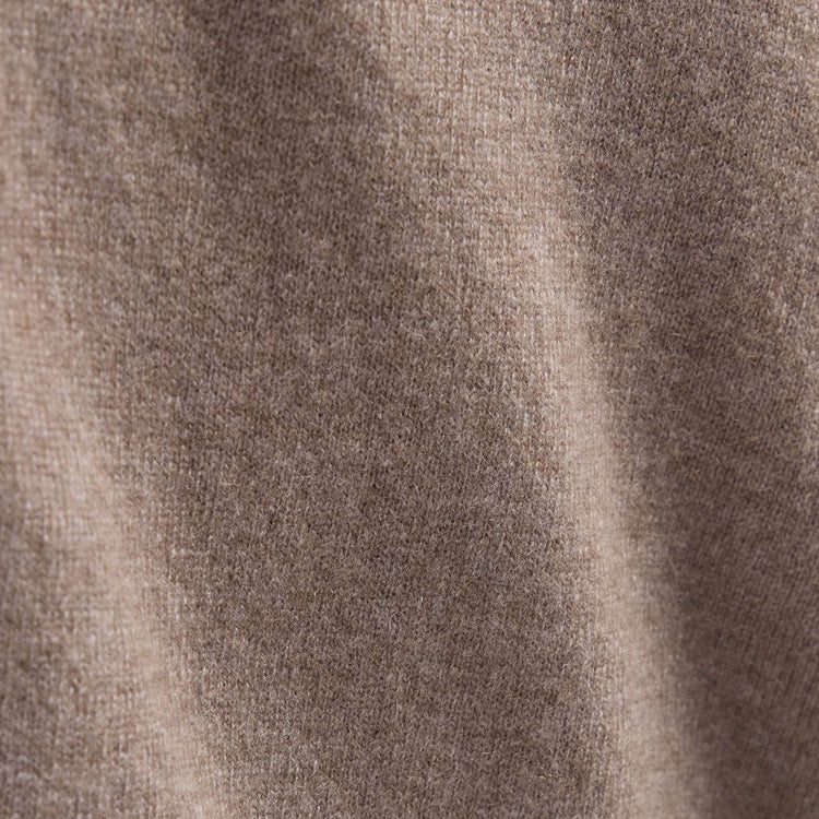 Spun Cashmere Funnel Neck in Warm Brown | James Perse Los Angeles