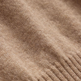 Italian Spun Cashmere Half Zip in Soft Beige/Stucco | James Perse Los Angeles