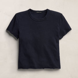 Slub Jersey Shrunken Tee in Classic Navy | James Perse Los Angeles