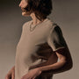Slub Jersey Shrunken Tee in Stone Pigment | James Perse Los Angeles