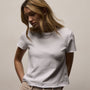Slub Jersey Shrunken Tee in White | James Perse Los Angeles