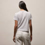 Slub Jersey Shrunken Tee in White | James Perse Los Angeles