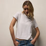 Slub Jersey Shrunken Tee in White | James Perse Los Angeles