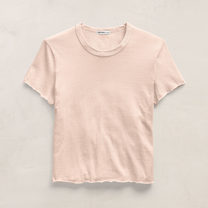 Slub Jersey Shrunken Tee in Zephyr Pigment | James Perse Los Angeles