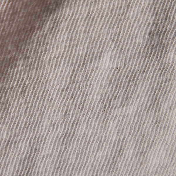 Slub Jersey Shrunken Henley in White | James Perse Los Angeles