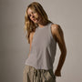 Slub Jersey Muscle Tank in Concrete Pigment | James Perse Los Angeles