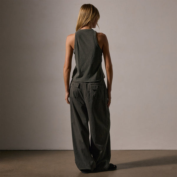 Slub Jersey Muscle Tank in Granite Pigment | James Perse Los Angeles