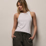 Slub Jersey Muscle Tank in White | James Perse Los Angeles