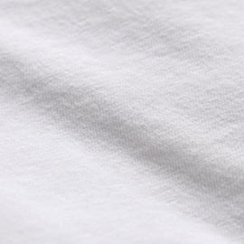 Slub Jersey Open Polo in White | James Perse Los Angeles